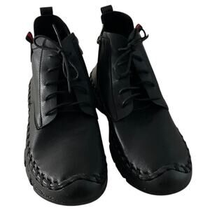 JPNX NFN‎ Shoes Womens Size 8 Casual Lace Up Zip Ankle Boots Comfortable